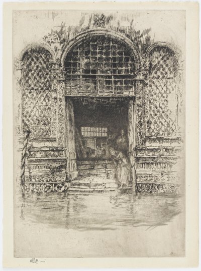 门口》，1879-1880。 作者 詹姆斯·阿博特·麦克尼尔·惠斯勒