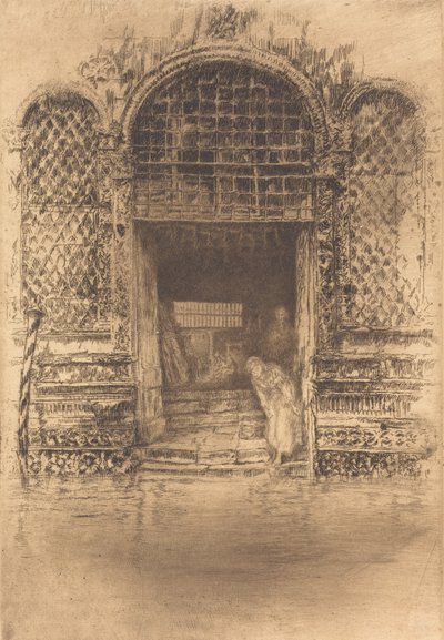 门口》，1880年。 作者 詹姆斯·阿博特·麦克尼尔·惠斯勒