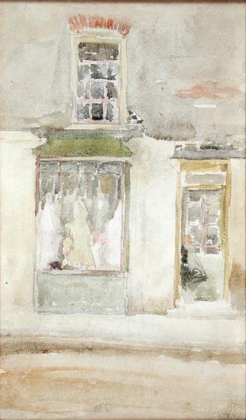 裁缝店，c.1897-98（纸上wc） 作者 詹姆斯·阿博特·麦克尼尔·惠斯勒