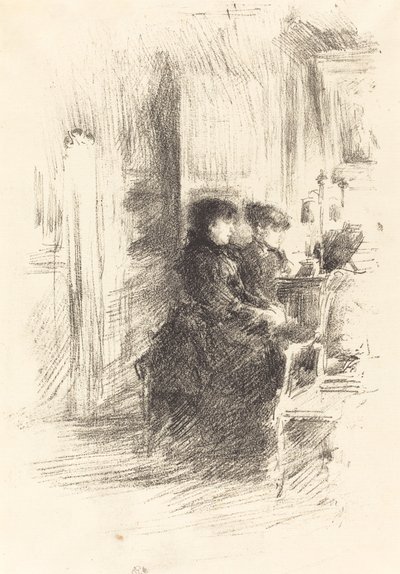 二重奏》，1894年。 作者 詹姆斯·阿博特·麦克尼尔·惠斯勒