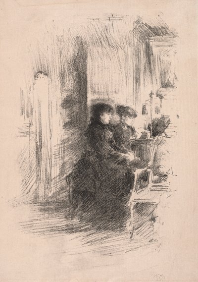 二重奏，1894年。 作者 詹姆斯·阿博特·麦克尼尔·惠斯勒