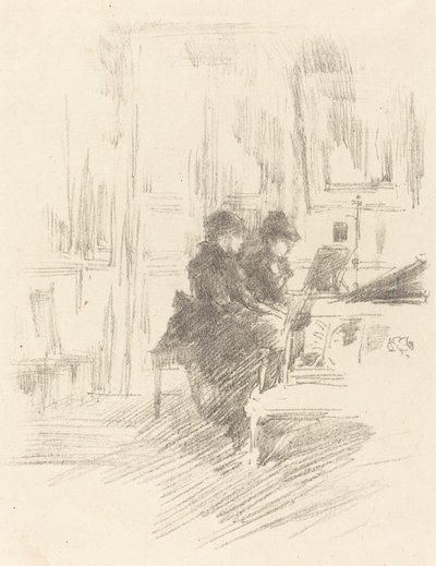 二重奏》，第2期，1894年。 作者 詹姆斯·阿博特·麦克尼尔·惠斯勒