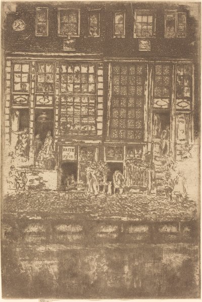 绣花窗帘》，1889年。 作者 詹姆斯·阿博特·麦克尼尔·惠斯勒