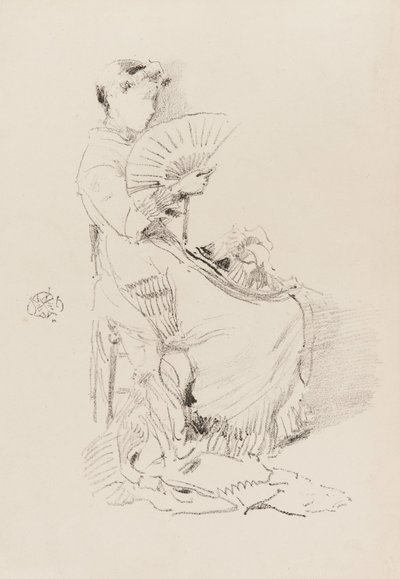 扇子》，1879年。 作者 詹姆斯·阿博特·麦克尼尔·惠斯勒