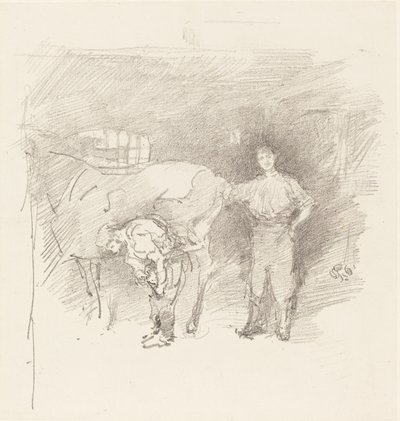 The Farriers, 1888. 作者 詹姆斯·阿博特·麦克尼尔·惠斯勒
