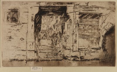 鱼店，威尼斯，1879-1880。 作者 詹姆斯·阿博特·麦克尼尔·惠斯勒