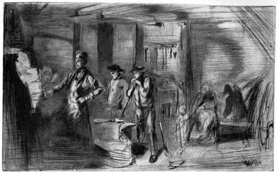The Forge，c1860 1904年。 作者 詹姆斯·阿博特·麦克尼尔·惠斯勒