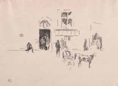 欢乐舞台门，1879年。 作者 詹姆斯·阿博特·麦克尼尔·惠斯勒