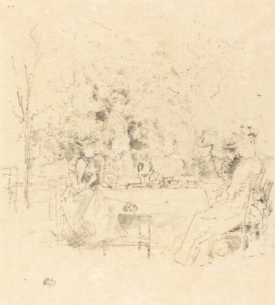 花园》，1891年。 作者 詹姆斯·阿博特·麦克尼尔·惠斯勒