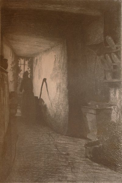 厨房，1858年，1904年 作者 詹姆斯·阿博特·麦克尼尔·惠斯勒