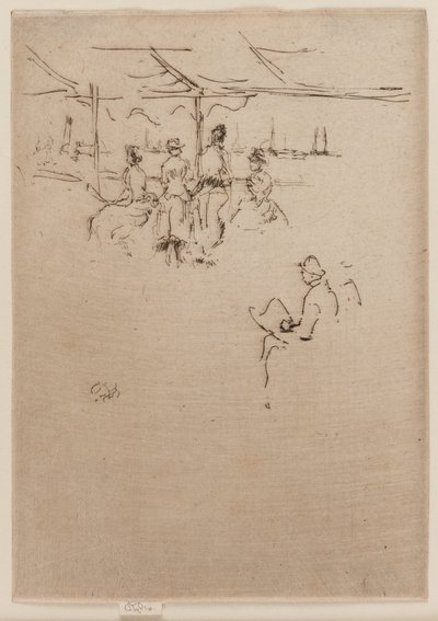 降临舞台，奶牛，1887年。 作者 詹姆斯·阿博特·麦克尼尔·惠斯勒
