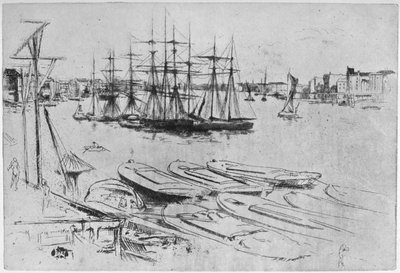 大水池，1879年，1904年。 作者 詹姆斯·阿博特·麦克尼尔·惠斯勒