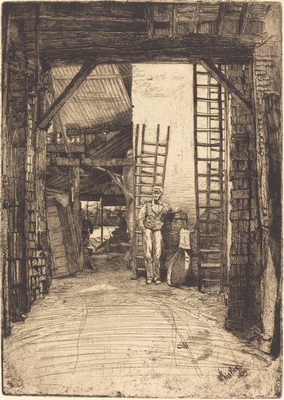 烧石灰的人》，1859年。 作者 詹姆斯·阿博特·麦克尼尔·惠斯勒