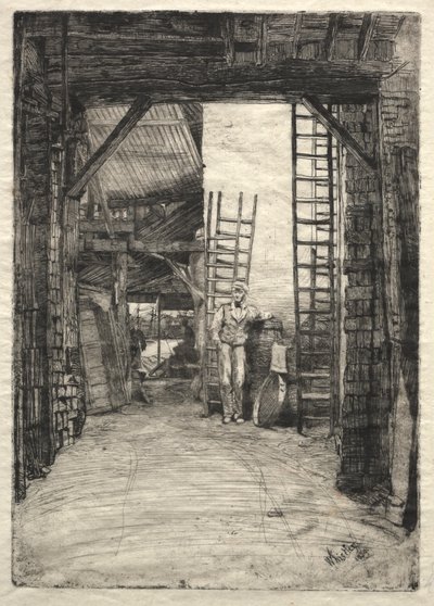 石灰喷壶，1859年。 作者 詹姆斯·阿博特·麦克尼尔·惠斯勒
