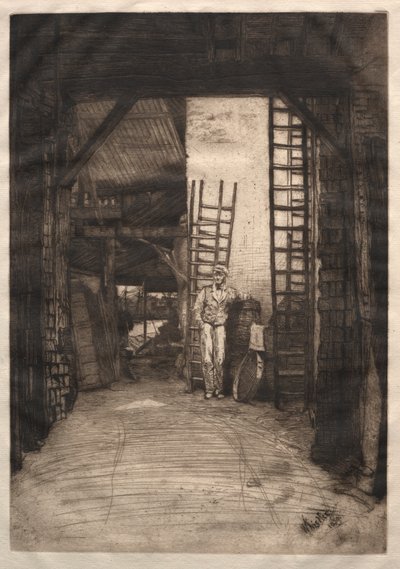 石灰燃烧器，1859年。 作者 詹姆斯·阿博特·麦克尼尔·惠斯勒