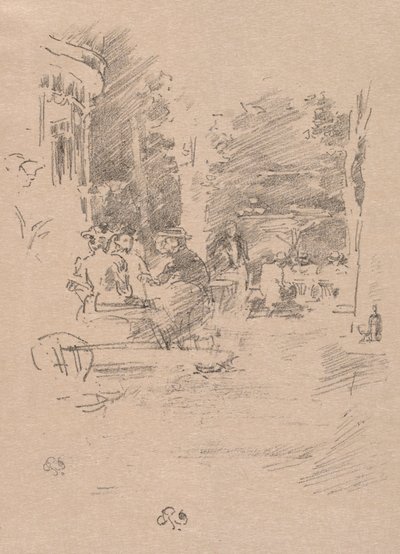里博特咖啡厅（1894年）。 作者 詹姆斯·阿博特·麦克尼尔·惠斯勒