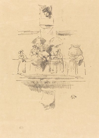 小阳台》，1894年。 作者 詹姆斯·阿博特·麦克尼尔·惠斯勒