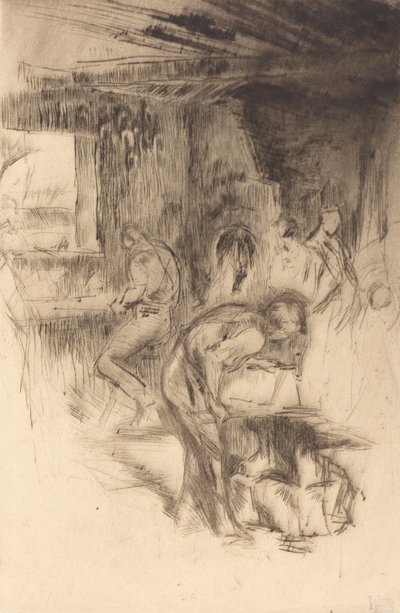 The Little Forge, 1875. 作者 詹姆斯·阿博特·麦克尼尔·惠斯勒