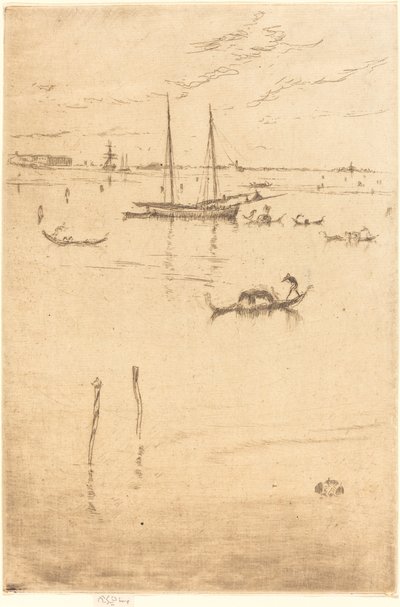 小泻湖，1879年至1880年。 作者 詹姆斯·阿博特·麦克尼尔·惠斯勒