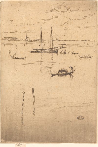 小泻湖，1879年至1880年。 作者 詹姆斯·阿博特·麦克尼尔·惠斯勒