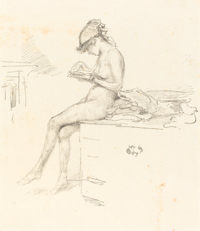 小裸体模特，雷丁，18891890。 作者 詹姆斯·阿博特·麦克尼尔·惠斯勒