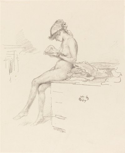 小裸体模特，雷丁，18891890。 作者 詹姆斯·阿博特·麦克尼尔·惠斯勒