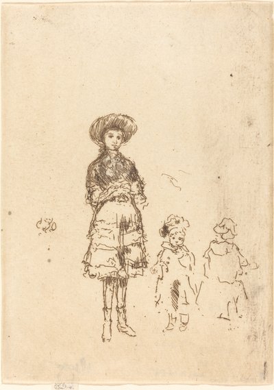 小护士》，约18861888年。 作者 詹姆斯·阿博特·麦克尼尔·惠斯勒