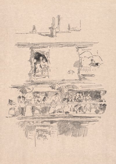 长阳台，1894年。 作者 詹姆斯·阿博特·麦克尼尔·惠斯勒