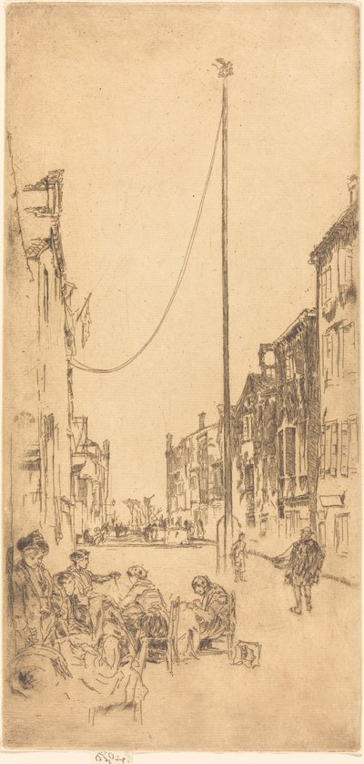 桅杆》，18791880。 作者 詹姆斯·阿博特·麦克尼尔·惠斯勒
