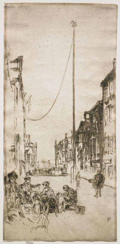 桅杆》，1880年。 作者 詹姆斯·阿博特·麦克尼尔·惠斯勒