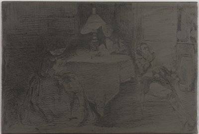音乐室》，1858年。 作者 詹姆斯·阿博特·麦克尼尔·惠斯勒