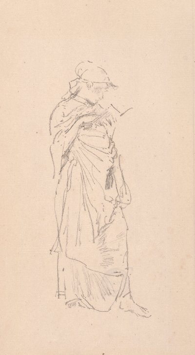 小说-女孩读书，1890年。 作者 詹姆斯·阿博特·麦克尼尔·惠斯勒