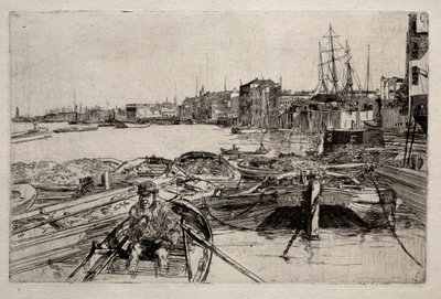 泳池，1859年。 作者 詹姆斯·阿博特·麦克尼尔·惠斯勒