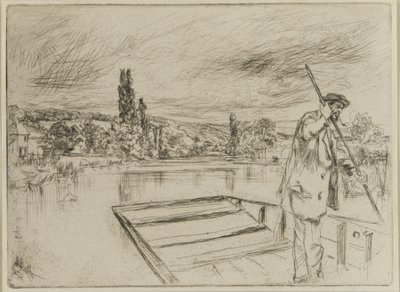 Punt，1861年（纸上蚀刻） 作者 詹姆斯·阿博特·麦克尼尔·惠斯勒