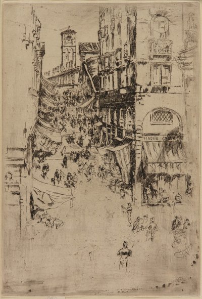里亚尔托，1879-1880。 作者 詹姆斯·阿博特·麦克尼尔·惠斯勒