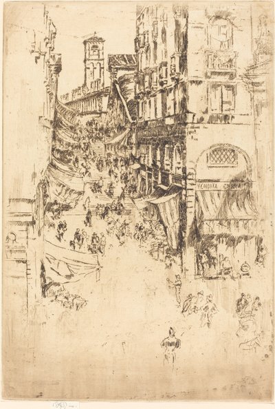 里亚托饭店，1880年。 作者 詹姆斯·阿博特·麦克尼尔·惠斯勒