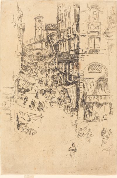 里亚托饭店，1880年。 作者 詹姆斯·阿博特·麦克尼尔·惠斯勒