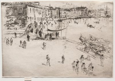 里瓦（Riva），1886年第2号。 作者 詹姆斯·阿博特·麦克尼尔·惠斯勒