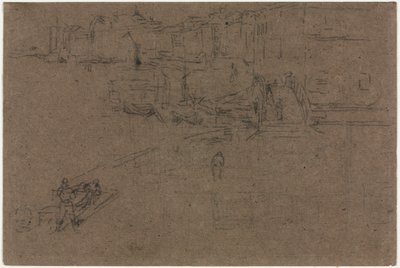 里瓦（Riva），威尼斯。 作者 詹姆斯·阿博特·麦克尼尔·惠斯勒