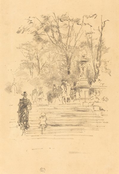 阶梯》，卢森堡，1893年。 作者 詹姆斯·阿博特·麦克尼尔·惠斯勒