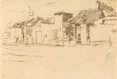天鹅餐厅，切尔西，1872年。 作者 詹姆斯·阿博特·麦克尼尔·惠斯勒