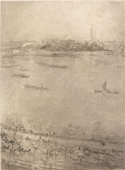 泰晤士报》，1896年。 作者 詹姆斯·阿博特·麦克尼尔·惠斯勒