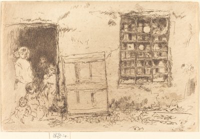 乡村糖果店，1887年。 作者 詹姆斯·阿博特·麦克尼尔·惠斯勒