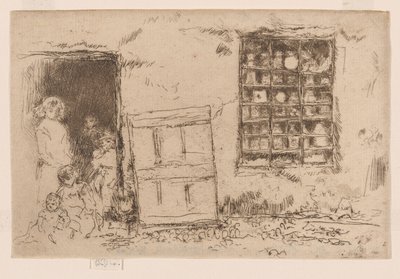 乡村甜品店，约 1884-86 年（蚀刻版画；纸上水墨） 作者 詹姆斯·阿博特·麦克尼尔·惠斯勒