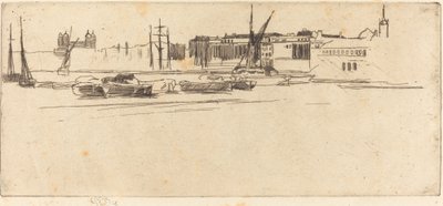 白塔，约1875年。 作者 詹姆斯·阿博特·麦克尼尔·惠斯勒