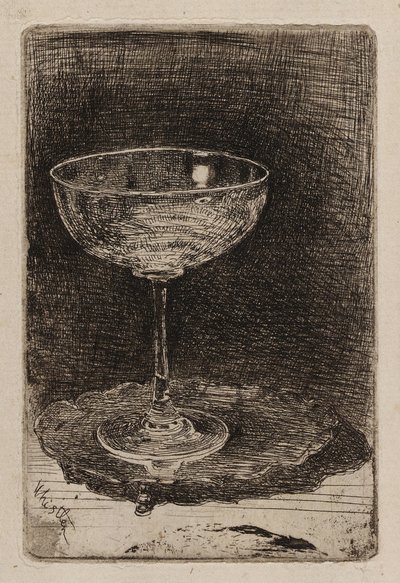 酒杯》，1858年。 作者 詹姆斯·阿博特·麦克尼尔·惠斯勒