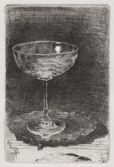 酒杯，1858年。 作者 詹姆斯·阿博特·麦克尼尔·惠斯勒