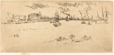 蒂尔伯里，1887年。 作者 詹姆斯·阿博特·麦克尼尔·惠斯勒