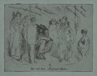 十二幅自然蚀刻画的扉页，1858年。 作者 詹姆斯·阿博特·麦克尼尔·惠斯勒