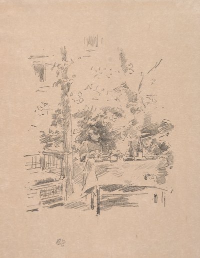 1894年，在花园里的Tête-à-tête。 作者 詹姆斯·阿博特·麦克尼尔·惠斯勒
